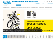 Tablet Screenshot of institutfrancais-tunisie.com