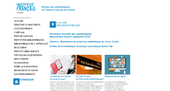 Desktop Screenshot of mediatheques.institutfrancais-tunisie.com